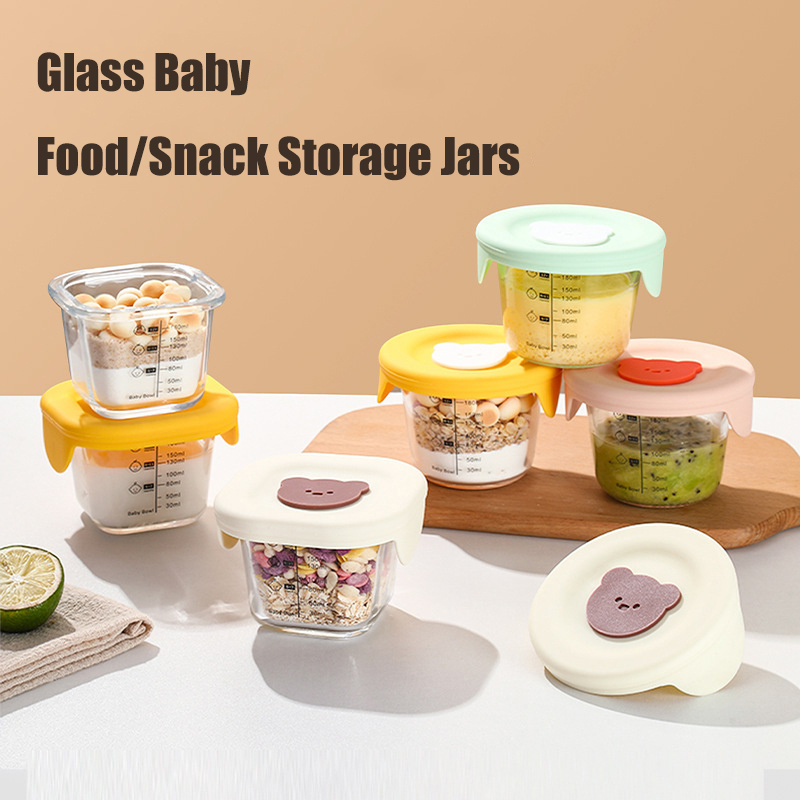 Baby Food Jars With Lids - Frascos de almacenamiento de alimentos para