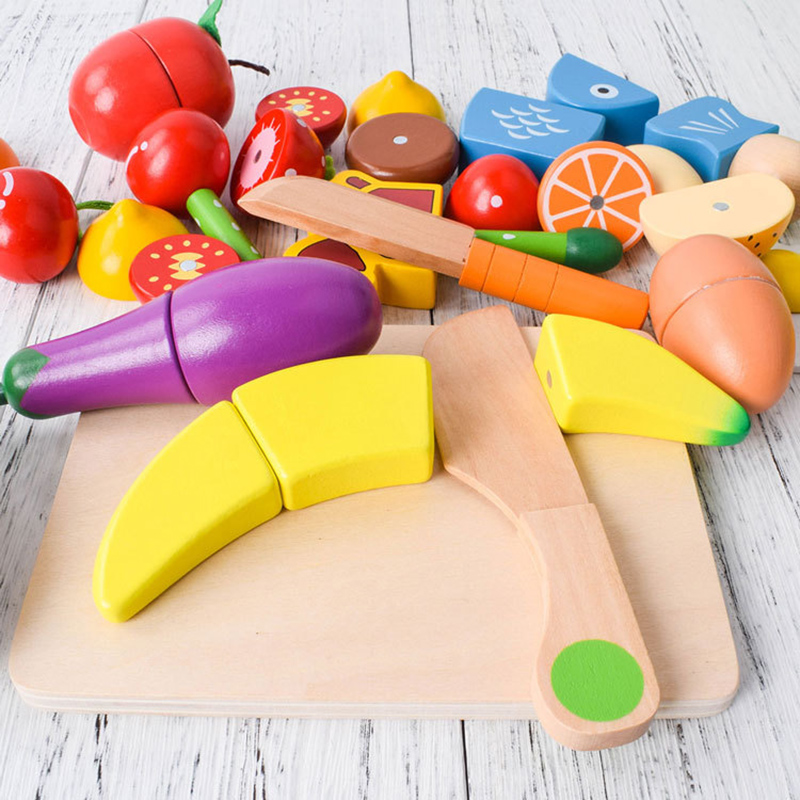 1 Uds. Juguete de madera de co - Baby Food Vegetables reseña y precio