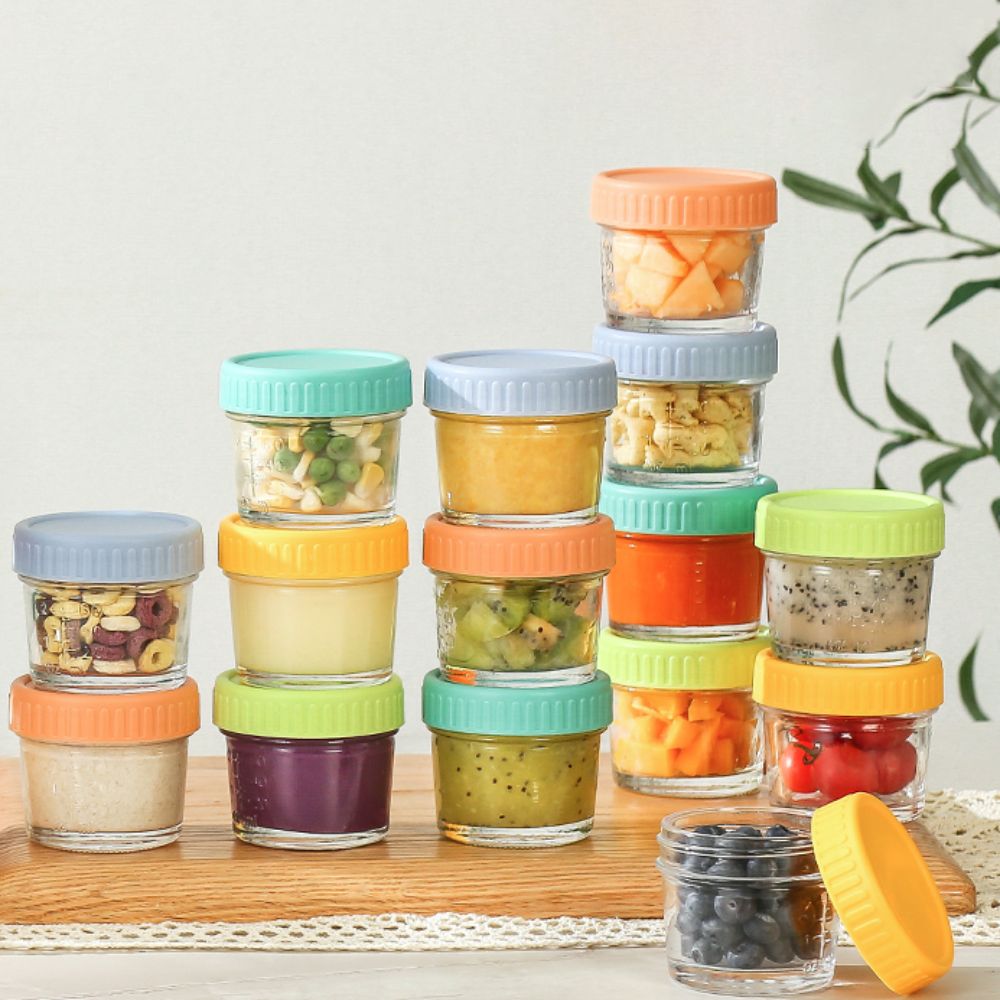 Juego de 6 Frascos de Vidrio p - Baby Food Jars With Lids reseña y precio